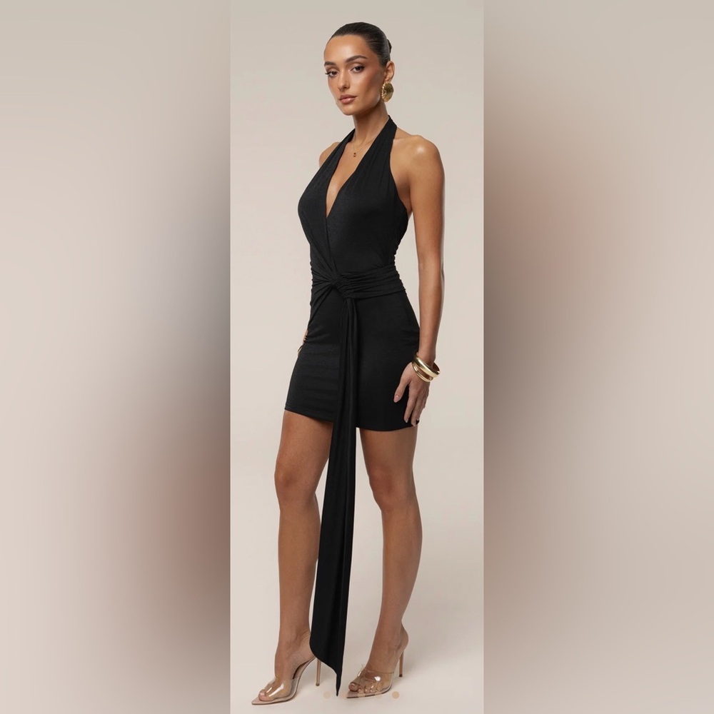 NWT JLUX LABEL Black Sundown Mini Dress XS - Picture 3 of 8
